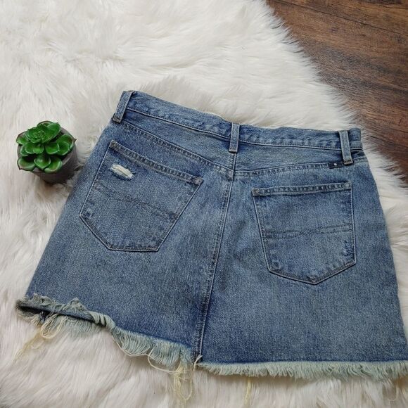 Lucky Brand Women's Old Favorite Mini Skirt blue S - Picture 6 of 9